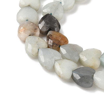 Natural Flower Amazonite Beads Strands G-D316-B02-1