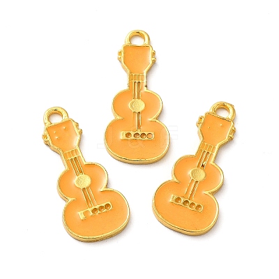 Rack Plating Alloy Enamel Pendants ENAM-F146-04G-1