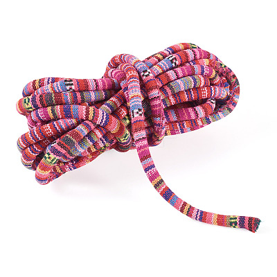 5M Ethnic Style Nylon Braided Round Cords OCOR-TA0003-21C-1