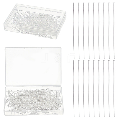400Pcs rass Flat Head Pins KK-ME0004-83-1