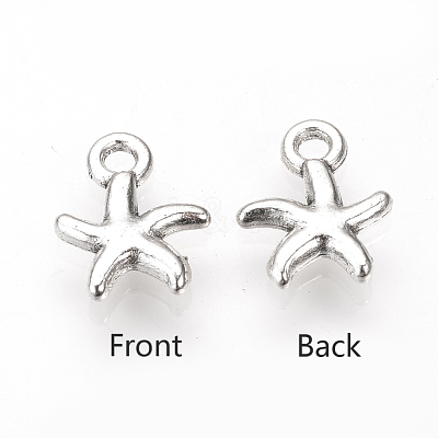 Tibetan Style Alloy Charms TIBE-S311-19AS-LF-1