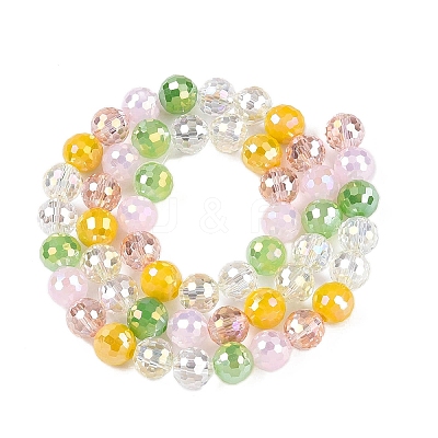 Electroplate Glass Bead Strands GLAA-Z006-01A-1