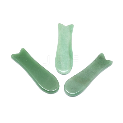 Natural Green Aventurine Gua Sha Boards G-P456-01-1