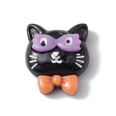 Halloween Theme Opaque Resin Cabochons RESI-E035-01H-1