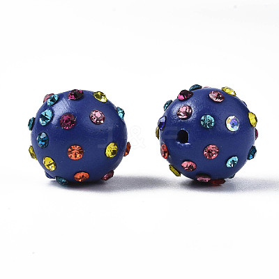 Polymer Clay Rhinestone Beads RB-T017-31A-1
