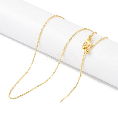 Brass Chain Necklaces NJEW-P309-06G-1
