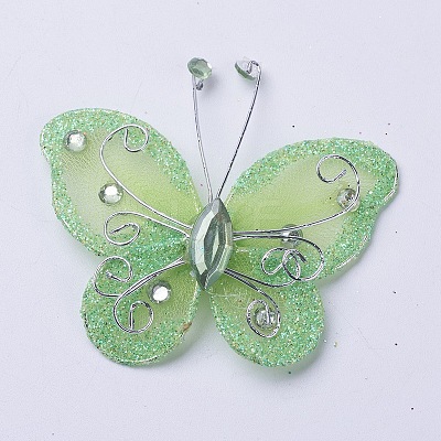 Polyester Butterfly Decoration DIY-WH0018-03K-1