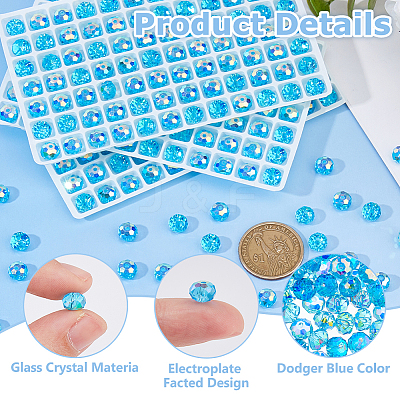336Pcs Electroplate Glass Beads EGLA-WH0007-01D-1