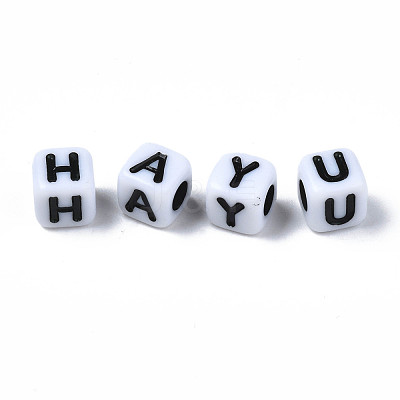 Opaque Acrylic Beads SACR-S273-35D-01-1