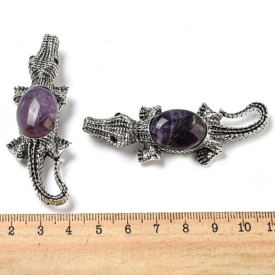 Dual-use Items Alloy Crocodile Brooch JEWB-C026-01B-AS-1