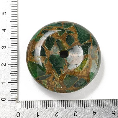 Synthetic Gold Clinquant Stone Pendants G-P549-03C-1