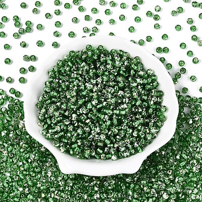 Picasso Baking Paint Glass Seed Beads SEED-N007-35E-1
