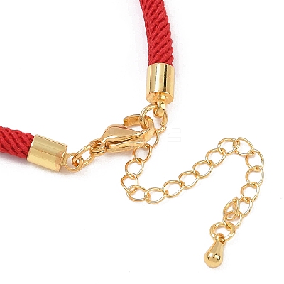 4.5MM Round Nylon Milan Cord Bracelet Making BJEW-I245-01G-34-1