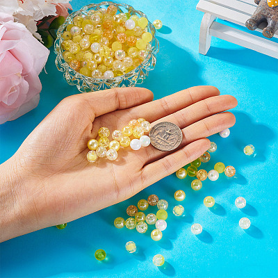 300Pcs 10 Styles Mixed Styles Acrylic Beads MACR-TA0001-84B-1