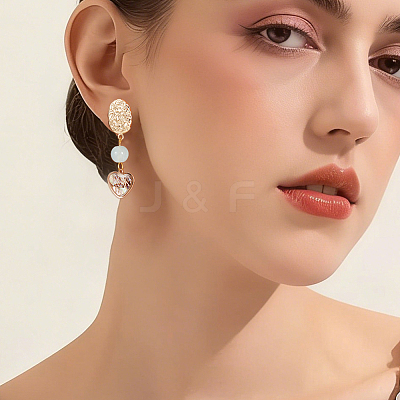 10Pcs Rack Plating Brass Stud Earring Findings KK-CN0003-34-1