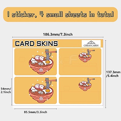 PVC Plastic Waterproof Card Stickers DIY-WH0432-263-1