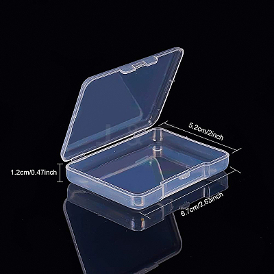 Transparent Plastic Bead Containers CON-BC0004-64-1