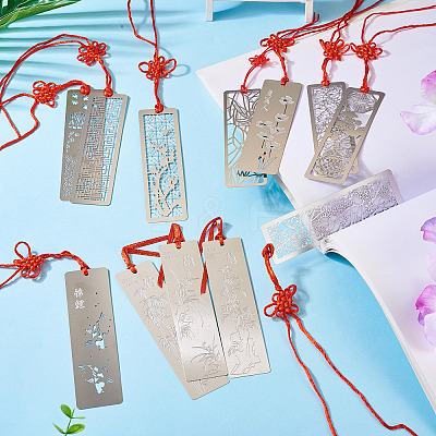 Stainless Steel Bookmarks AJEW-TA0001-07P-1