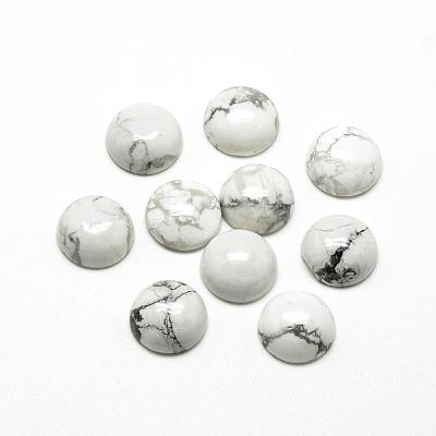 Natural Howlite Cabochons G-R416-16mm-29-1