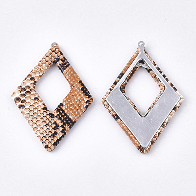 Imitation Leather Big Pendants LS-WOVE-S118-13E-1