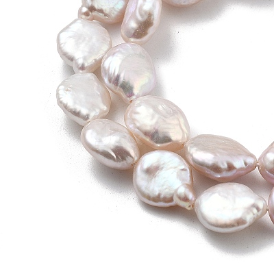 Natural Baroque Keshi Pearl Beads Strands PEAR-P064-18A-01A-1