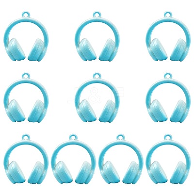 Two Tone Opaque Acrylic Pendants SACR-FZC0001-002B-1