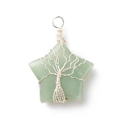 Natural & Synthetic Gemstone Pendants PALLOY-JF01635-1