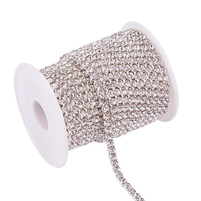 Brass Rhinestone Strass Chains CHC-T001-SS18-01S-1