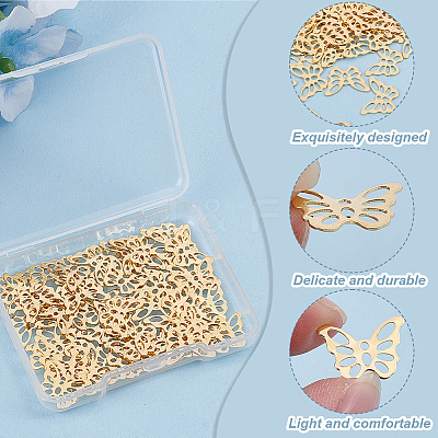 60Pcs 304 Stainless Steel Charms STAS-HY0001-47-1