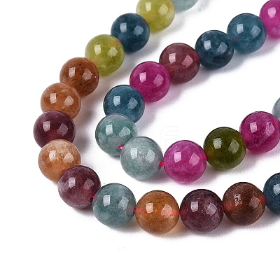 Natural Quartz Beads Strands G-N363-8mm-06-1