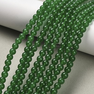 Natural & Dyed Malaysia Jade Bead Strands G-A146-4mm-A06-1