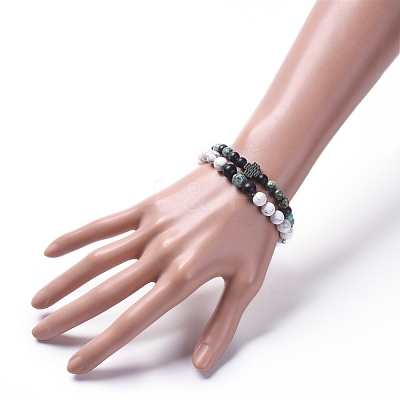 Stretch Bracelet Sets BJEW-JB05027-01-1