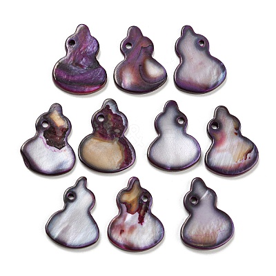 Dyed Natural Freshwater Shell Pendants BSHE-G034-11C-1