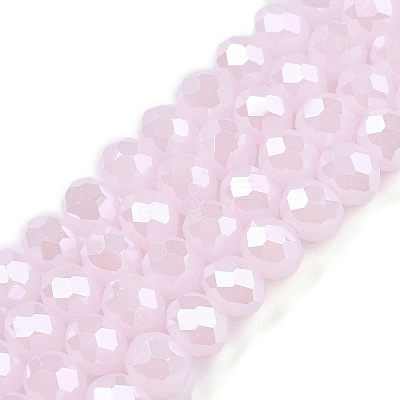 Electroplate Glass Beads Strands EGLA-A044-J6mm-A02-1