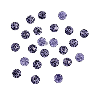 Printed Resin Cabochons CRES-WH0010-5-1