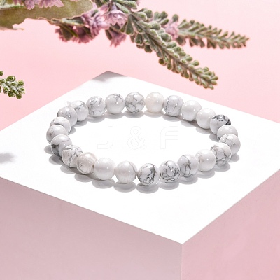 Natural Gemstone Stretchy Bracelets X-BJEW-G073-12-1