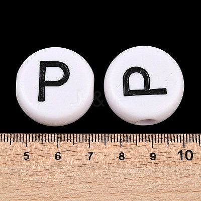 Opaque Acrylic European Beads AC-CBA3BDD-01P-1