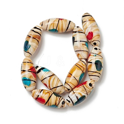 Handmade Lampwork Beads Strand LAMP-C008-08-1