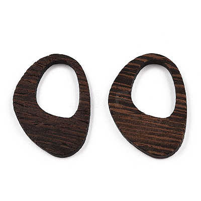 Natural Wenge Wood Pendants WOOD-T023-55A-01-1