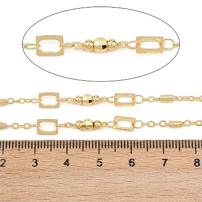 Brass Rectangle Link Chains CHC-B025-06G-1