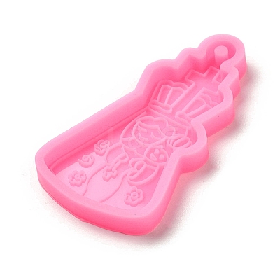 Mother's Day Mother Hug Baby Silicone Pendant Molds LS-AJEW-M221-03B-1
