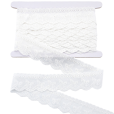 8Yards Flat Hollow Polyester Lace Trim OCOR-GF0006-07B-1