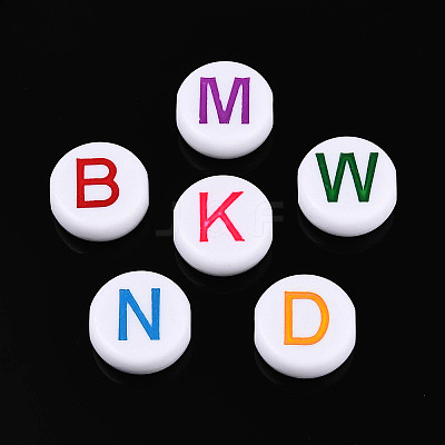 Opaque Acrylic Enamel Beads SACR-T035-17M-01-1