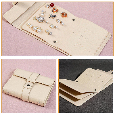 PU Leather Earring Storage Bags AJEW-SP0006-24A-1