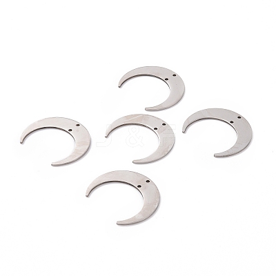 201 Stainless Steel 2-Loop Link Charms X-STAS-N090-LA039-P-1