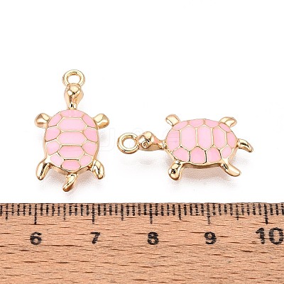 Alloy Enamel Pendants PALLOY-T092-26G-03-1