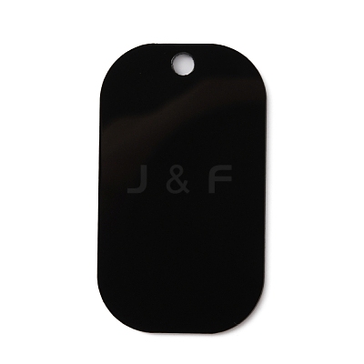 Acrylic Big Pendants SACR-WH0010-002-1