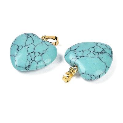 Synthetic Turquoise Pendants G-G956-B09-G-1