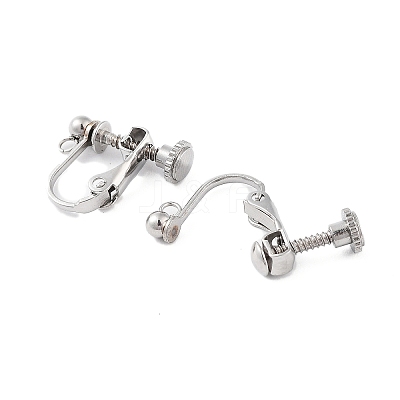 Non-Tarnish 316 Stainless Steel Clip-on Earring Findings X-STAS-K274-09P-1