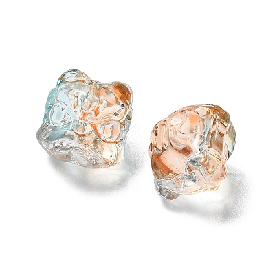 Baking Paint Transparent Glass Beads GLAA-C035-01B-1
